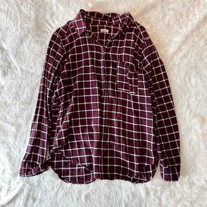 HOLLISTER Plaid Flannel Button Up Shirt